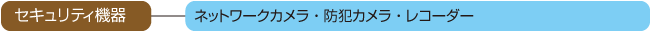 セキュリティ機器　ネットワークカメラ・防犯カメラ・レコーダー