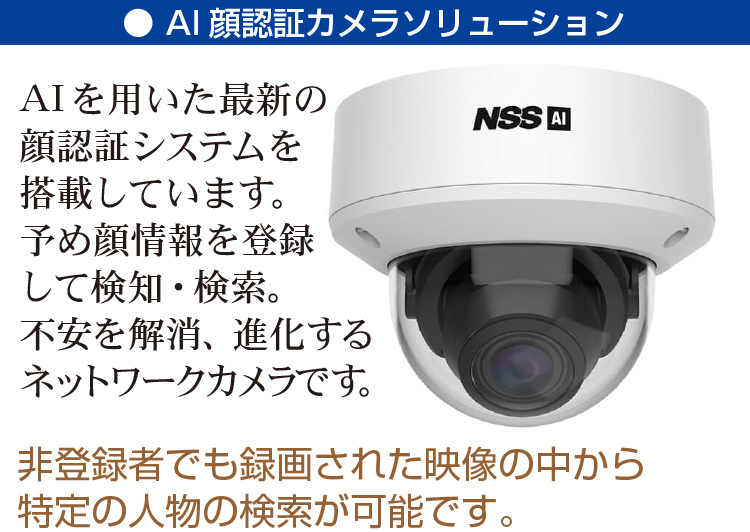 AI顔認証カメラソリューション